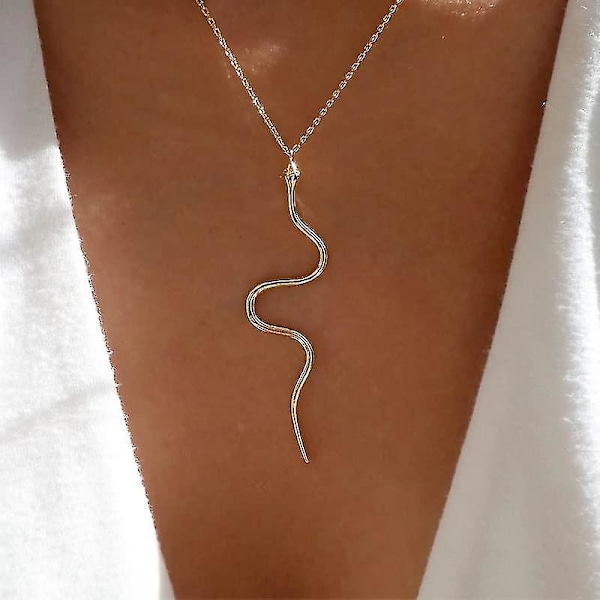 Sølv Slange Halskæde Guld Slange Halskæde Til Kvinder Cobra Slange Halskæde Slange Vedhæng Halskæde Guld Halskæde Til Kvinder Trendy Halskæde Fin Slange
