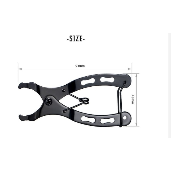 Chain Magic Buckle Pliers Mountain Bike Bike Chain Quick Release Buckle Magic Buckle Removal Installation Wrench Tool R-shaped Bicycle Chain Pliers Mo