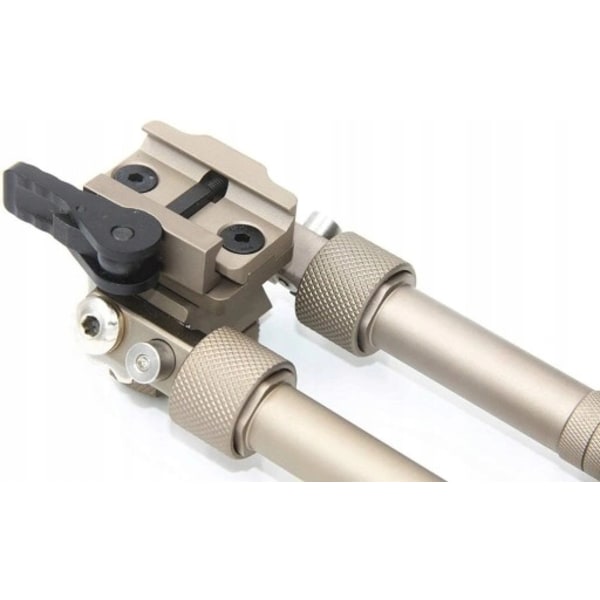 360 graders rotasjon V8 metall taktisk stativ uttrekkbar tobeins kamerafeste bipod