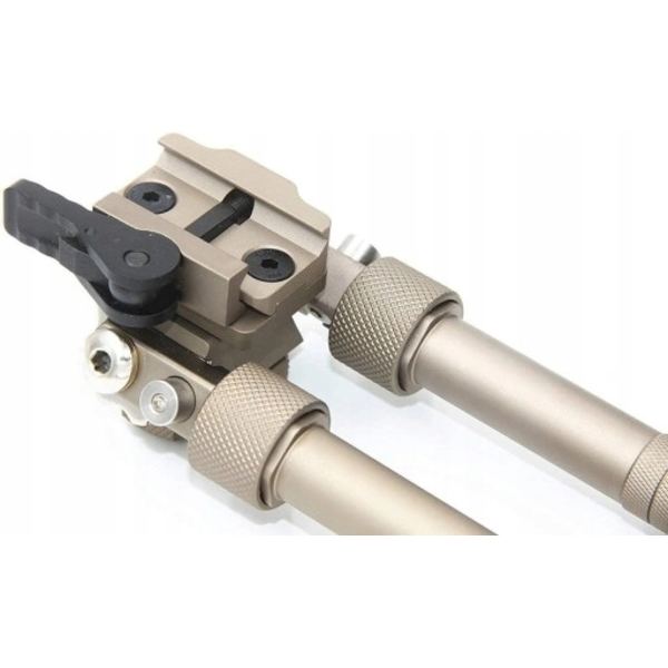 360 Graders Rotation V8 Metal Taktisk Tripod Tilbageklappelig To-Benet Kamera Mount Bipod