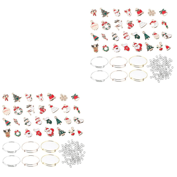 3 Set / 145 st DIY Armband Tillbehör Juldekorationer Legering Hänge För DIY 2 Set 7X7CM 2 Sets 7X7CM
