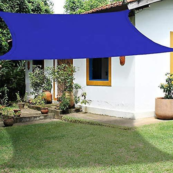Vattentät Solsegel UV-Blocker Solskydd Patio Likbent Triangel Stickad Block Tyg Pergola Carport Markis 2x2 Royal Blå 2x2 Royal Blue
