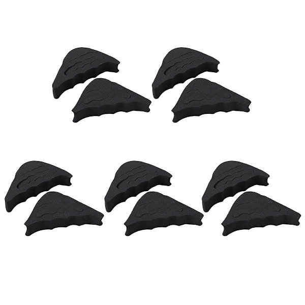 5 Paria Etujalan Pollarit Korkokengille, Puolivarvaspehmusteet, Kengänpäätyt (musta)Musta 6,5X3cm Black 6.5X3cm