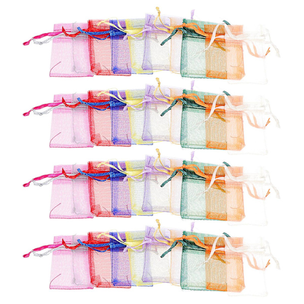 100 stk Rejse Smykkepose Smykke Gaveposer Små Gaveposer Smykke Emballagepose 7X5cm 7X5cm