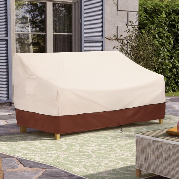 Vattentäta Utomhusmöbelöverdrag för Soffa, Patiobänköverdrag för Utomhus, Tunga, Passar upp till 79B x 38D x 29H tum