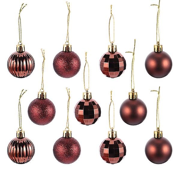 34 st Creative Julgranshänge Halloween Dekoration Boll Halloween Prydnad Kaffe 4CM Coffee 4CM