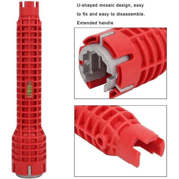 All-in-One Hanaväännin - Monitoiminen Hanaväännin Universaali Yksipäinen Hanaväännin Allasväännin Avaimen Asennustyökalu
