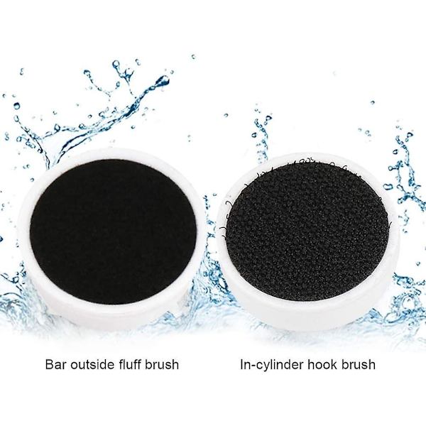 Akvariumrenser Fiskekum Glasrenser Mini Bærbar Holdbar Plastikmagnet Fiskekum Børsterensningsværktøj (hvid)