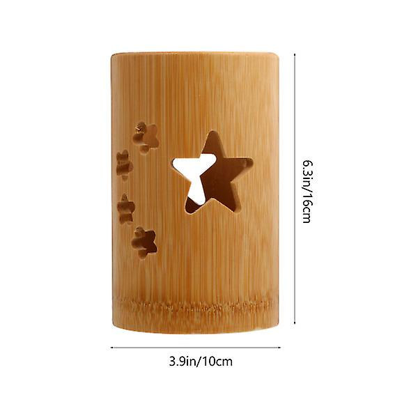 Bambubeståndare för köksredskap Premium Köksredskapsställ Praktisk Redskapsbehållare Star16X10X10CM Star 16X10X10CM