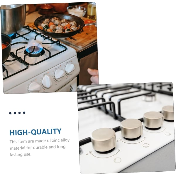 6 stk. Metal Knapper Gas Komfur Knapper Gas Ovn Knapper Udskiftninger Universelle Komfur Knapper Udskiftninger Universal Gas Komfur Brænder