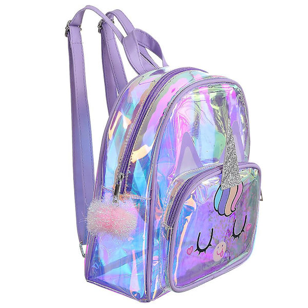 Resväska för barn Förskole Regnbågs Ryggsäck Flickor Axelväska Kindergarten Skolväska Flickor Skolväska Barn Utomhus Väska Lila 29.5X25cm Purple 29.5X25cm