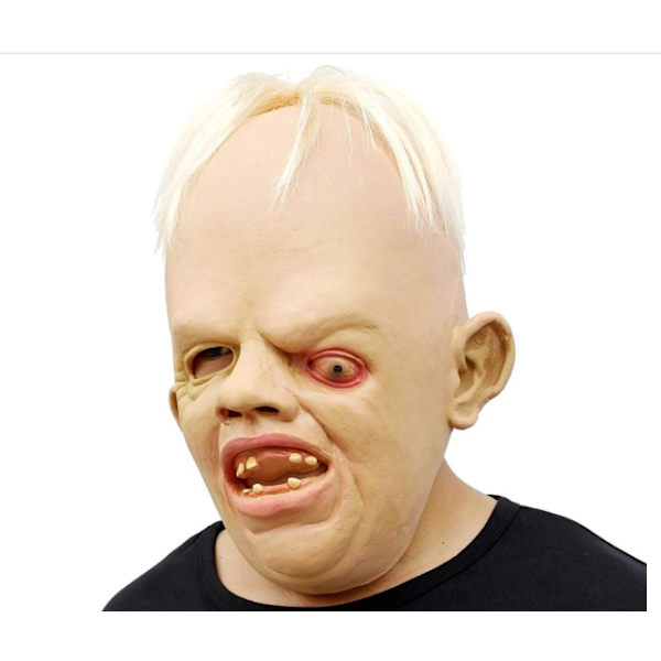 1 Stykke - Halloween Maske Maskerade Dekorasjon Skråøyet Monster Latex Maske Cosplay Maske Halloween Fest Maske Festkostyme Latex Menneskehode Maske