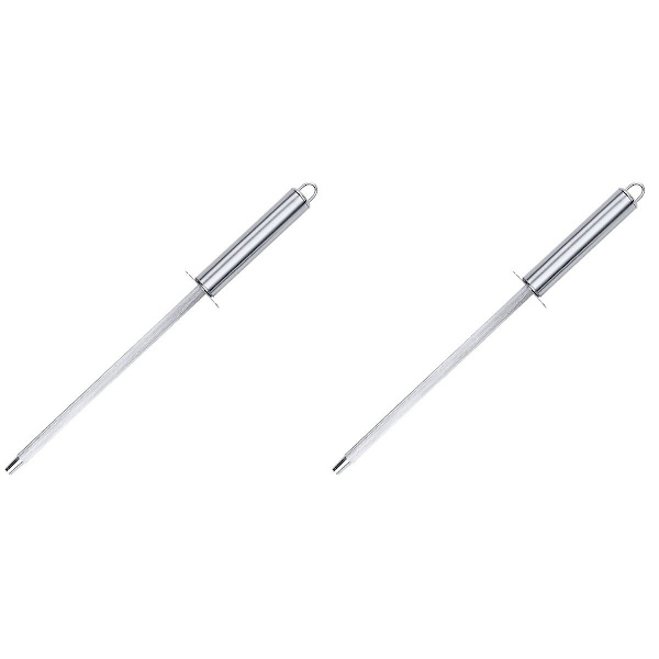 3 stk. Rustfrit Stål Slibestav Professionel Slibemaskine Honing Stål Til Hjemmekokekunstnere 2 stk. 2pcs