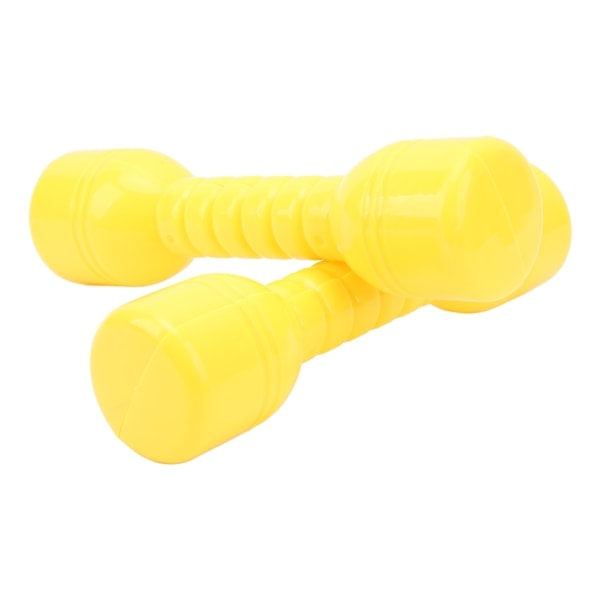 10 st Barn Hantel Leksak ABS Plast Säker Anti Deformation Barn Hantel Fitness Leksak Gul