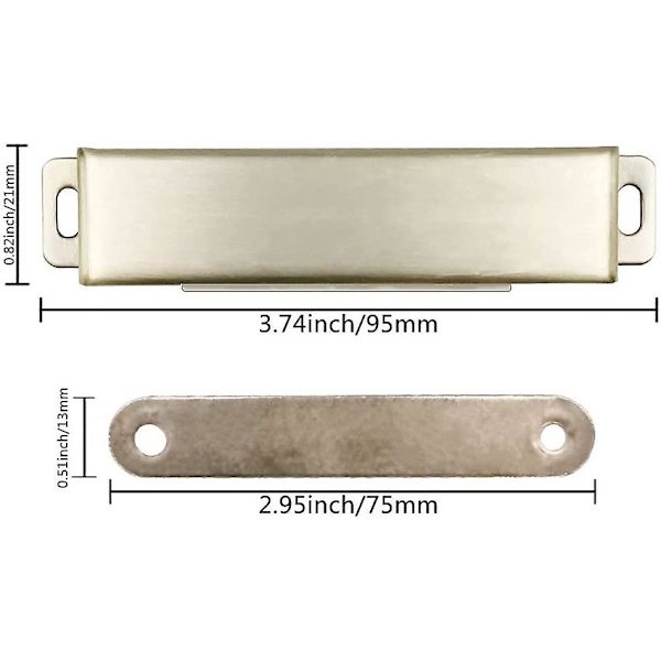 Magnetiska Dörrlås för Skåp, 4-pack Magnetiskt Lås, 40kg Rostfritt Stål Dörrstängare, Magnetiska Dörrlås för Skåp