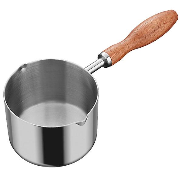 Household Saucepan With Handle Multi-function Milk Pot Milk Sauce Pan For Boiling EggsSilver19X7.4X5