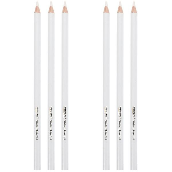 9 kpl Hiilikyniä Piirustus Valkoiset Kynät Piirustus Luonnostelu Maalaustyökalut 6 kpl 17,5X1CM 6 pcs 17.5X1CM