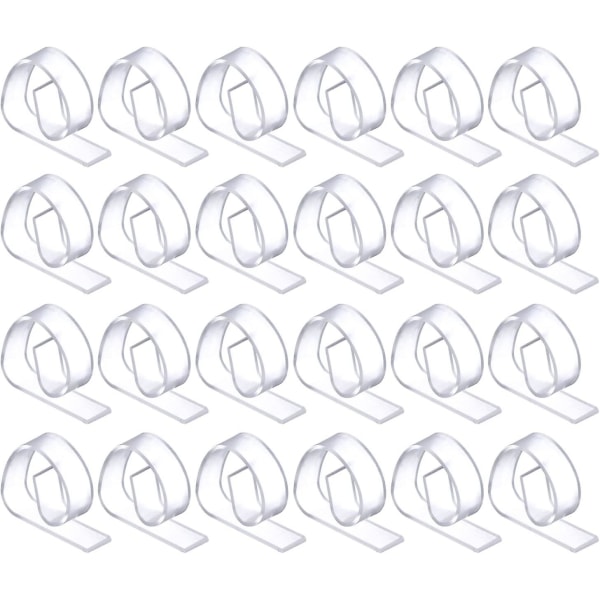 24 Pieces Plastic Tablecloth Clips, Clear Tablecloth Clips Holder Clips For Picnic Party