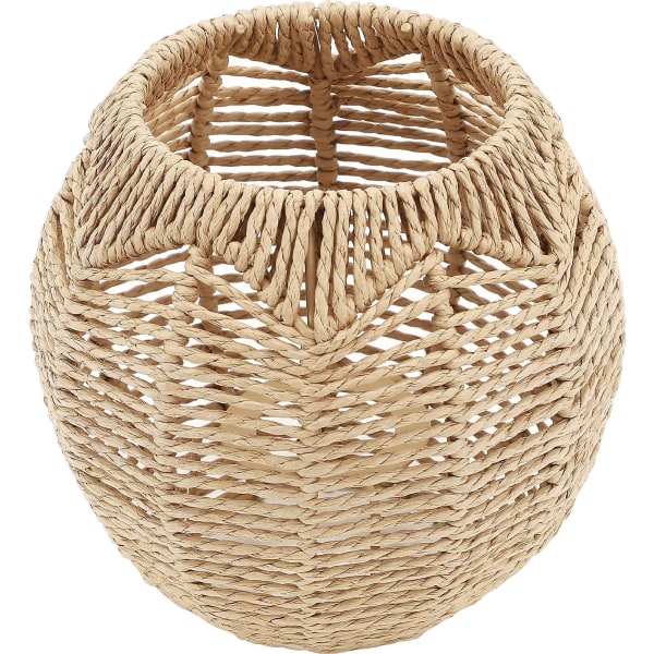 Rattanlampa, Hängande Lampa, Skärm i Rattan, Rattan Khaki 15x15cm Khaki 15x15cm