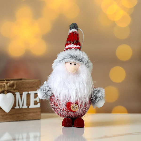 3 stk Juletrær Hengende Ornamenter Jul Hengende Dekorasjoner Julenissen for Juletre Hjem Ferie Dekor