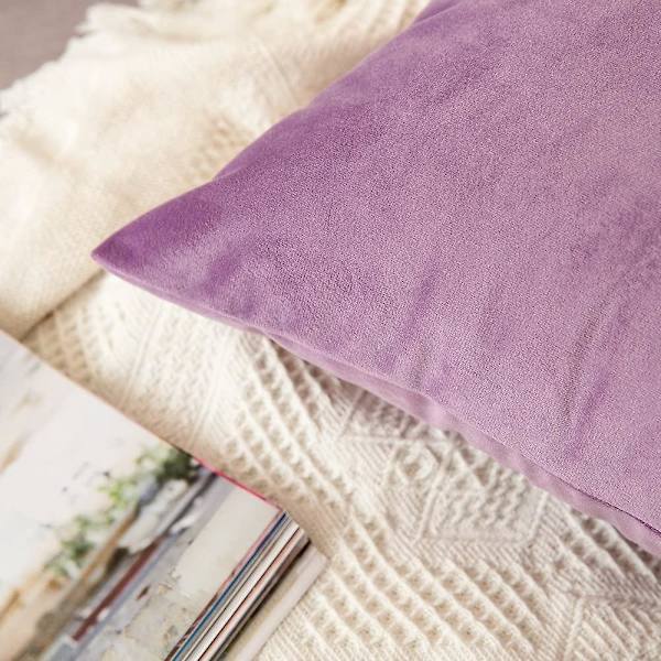 Sett med 2 fløyels putetrekk Dekorative sofa putetrekk Supermyk myk komfortabel dekorasjon Hjem Stue Soverom For sofa 40x80cm Gul