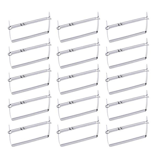 100 st Metallhålstans Metallstans 2-hålsstans Bärbar Stans Pappershålstans Pappersstans Hålstans Silver 14X7cm