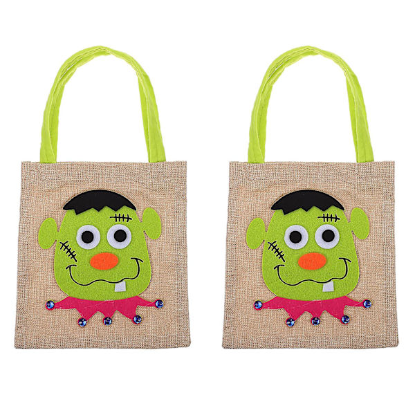2 kpl Lasten Makeat Pussit Halloween Pellava Pussi Halloween Makeat Pussi Halloween Kannettava PussiHulk23X21X0.5CM Hulk 23X21X0.5CM