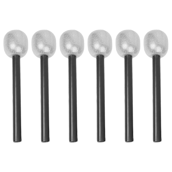 6 kpl Halloween Luova Simuloitu Mikrofoni Lasten Leikkikalut Cosplay Tarvikkeet Halloween Tanssijuhlat Tarvikkeet Juhlaherkut (hopea)Hopea Silver