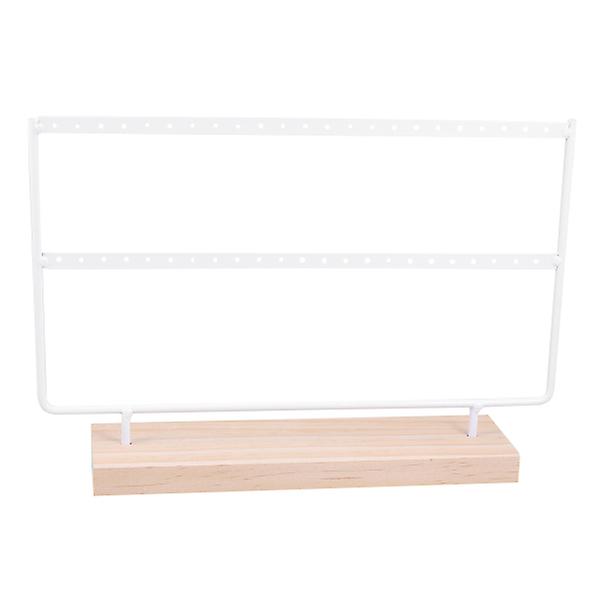 Ørepynt Stativ Ørepynt Display Stativ Soverom Display Stativ Smykke Oppbevaringsstativ Halskjede Display H White 20.5X14cm