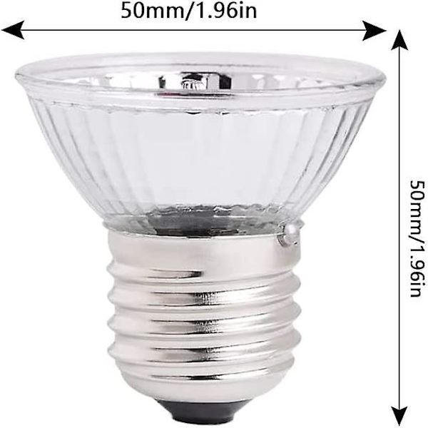 25w/50w Varmepære Akvarium Solbadning Lampe Reptil Lampe Glødepære Skildpadde Varmepære Varmeemitter Med E27 Fatning Til Reptil Kæledyr