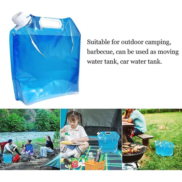 4 x 5l sammenklappelig vandbeholder sæt med 4 miljøbeskyttelse Genanvendelig vanddunk til campinggrill Hjem