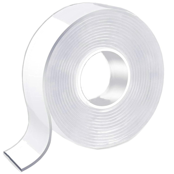 Dobbeltsidig Tape, Heavy Duty, Multifunksjonell Avtakbar Klar & Sterk Monteringstape, Klistrende Lim, Gjenbrukbar Sterk Veggtape for Bildeoppheng