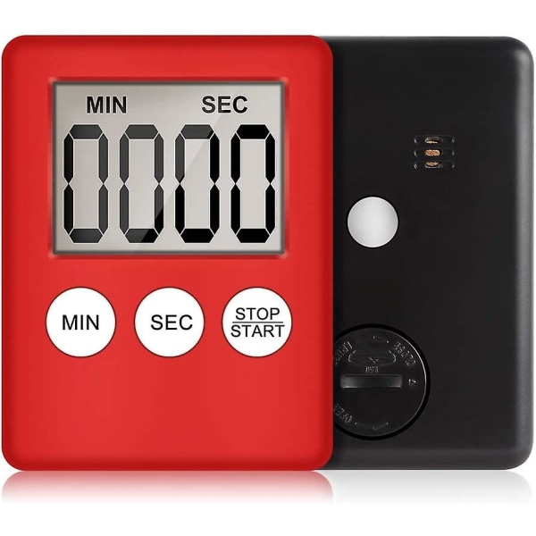Magnetisk Køkken Timer, Køkken Timer Stopur Og Nedtællingstimer Til Køkken Madlavningskursus Træning, Digital Magnet Timer Lcd Display