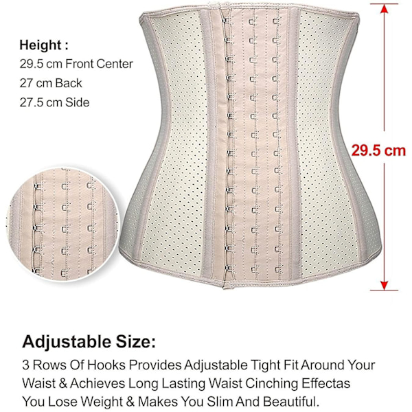 Vyötärötreenaaja Naisille Underbust Lateksi Urheilukorsetti Vyötärömuotoilija Pieni Small
