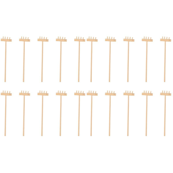 50 stk Unike Zen Hage Rake Slitesterk Bambus Te Kunst Hage Sandkasse Verktøy 20 stk 14X3.5CM 20 pcs 14X3.5CM