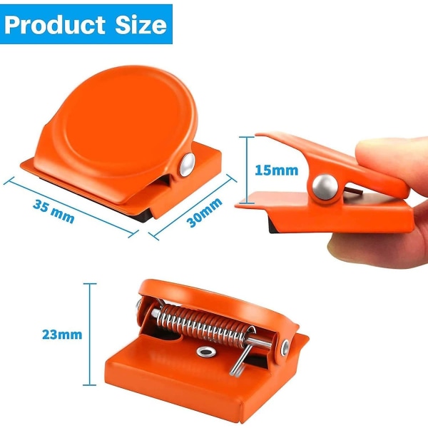 16 kpl Metalliset Magneettiset Leikkurit, Magneetit Jääkaapin Leikkurien Kanssa Magneettinen Leikkuri Valokuville, Muistiinpanoille, Korteille, Koti- ja Toimistotarvikkeille - 4 Väriä