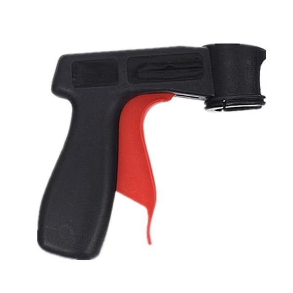 Aerosol spraybokspistol Slitesterk pistolgreputløserboks Aerosolsprayhåndtak for nesten alle typer aerosoler (2 stk, svart rød)