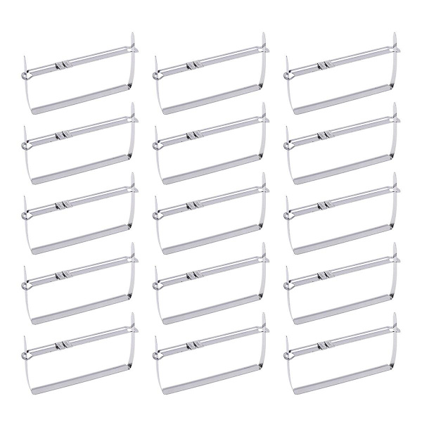 100 st Metallhålstans Metallstans 2-hålsstans Bärbar Stans Pappershålstans Pappersstans Hålstans Silver 14X7cm