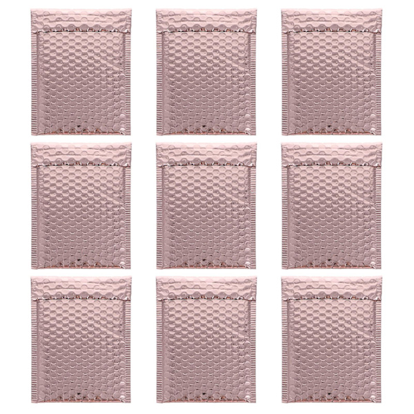 25 stk. Boblekonvolutter Posttaske Pude Boble Postpakker Boblepakning Wrap Forsendelse Tætning Postmand Golden 24X15CM