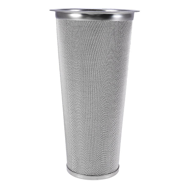 Ruostumattomasta teräksestä valmistettu kahvisuodatin, teesuodatin, verkko, kotikeittiöön, kahvilaan (kartiomainen 15 cm) SilverM Silver M