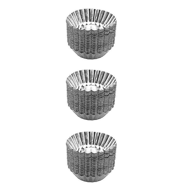 90 stycken/set Söt Äggkaka DIY Bakform Ugnform Hjärtformad Kakor Jelly Pudding Form Mo