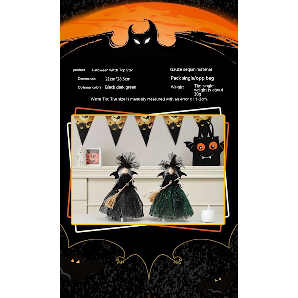 Halloween-ripustuskoristeet Haamu Kurpitsa Haamu Noita Nukke Halloween-sisustus Puutarhakoristeet Juhlat Baari