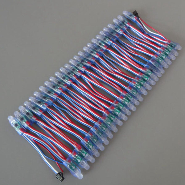 50 stk. WS2811 LED Pixel Lysstreng Reklame Vandafvisende