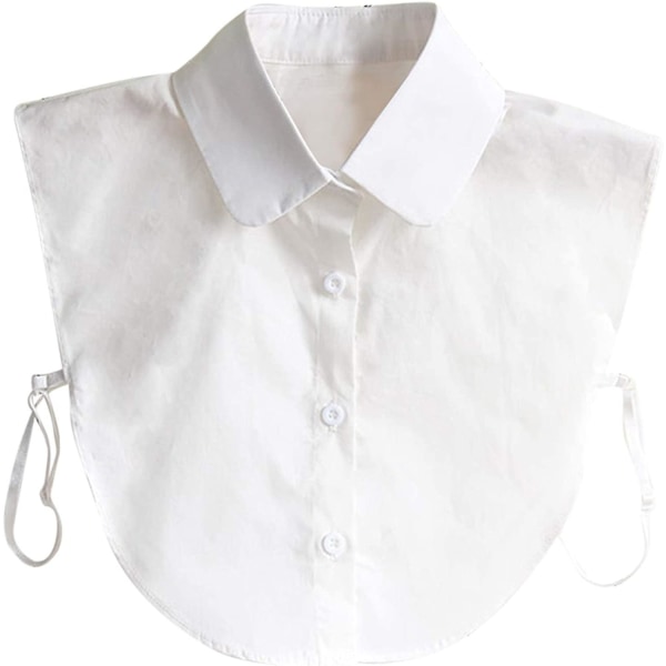 Women Collar Retro Elegant Detachable Half Shirt Tops Cotton Collar White Women Top Collar