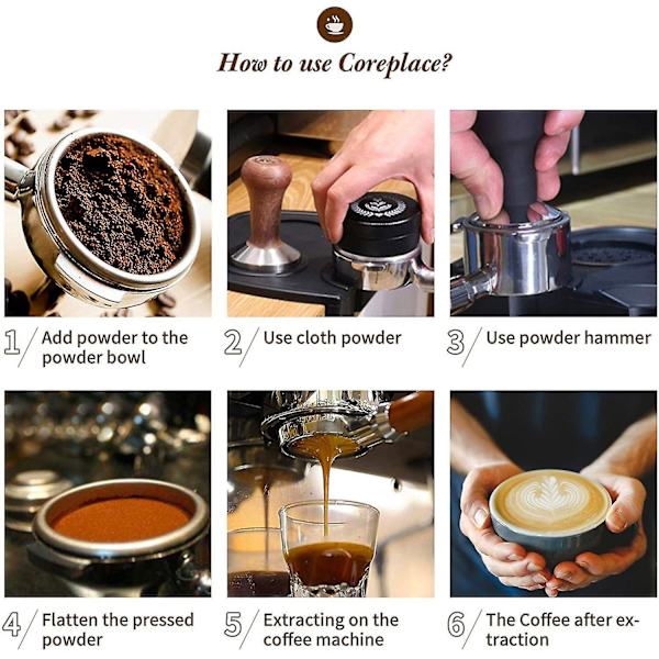 51 mm Kahvin Tamppi Ammattimainen Espresso-jakaja Tasoitusväline