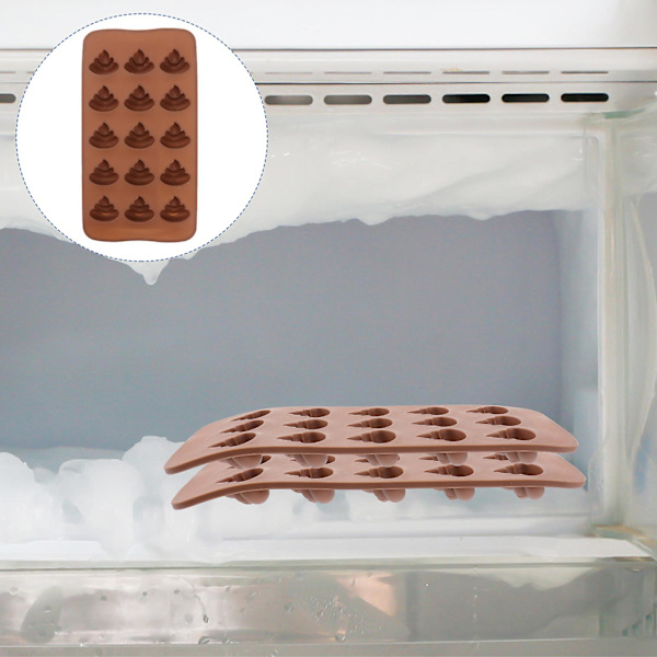 3 kpl Tarttumaton Leivontapelti Suklaa Kakka Kierteinen Hauska Jälkiruoka Jääkuutiolohko Tarjotin Lollipop Muotit Kahvi Coffee