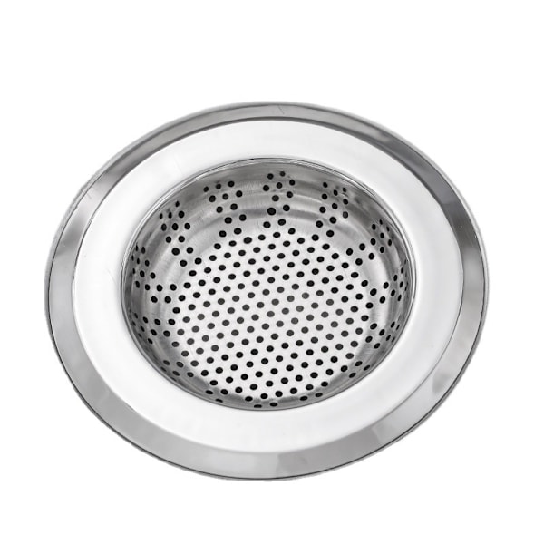 Diskpropp för diskho i rostfritt stål, standard silavloppsskydd för badrum/kök, hårfångare för badkar/dusch (3 st, silver)