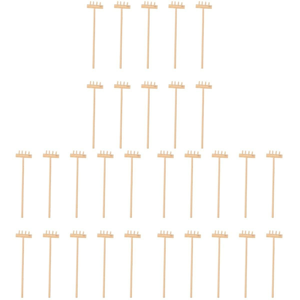50 stk Unike Zen Hage Rake Slitesterk Bambus Te Kunst Hage Sandkasse Verktøy 30 stk 14X3.5CM 30 pcs 14X3.5CM