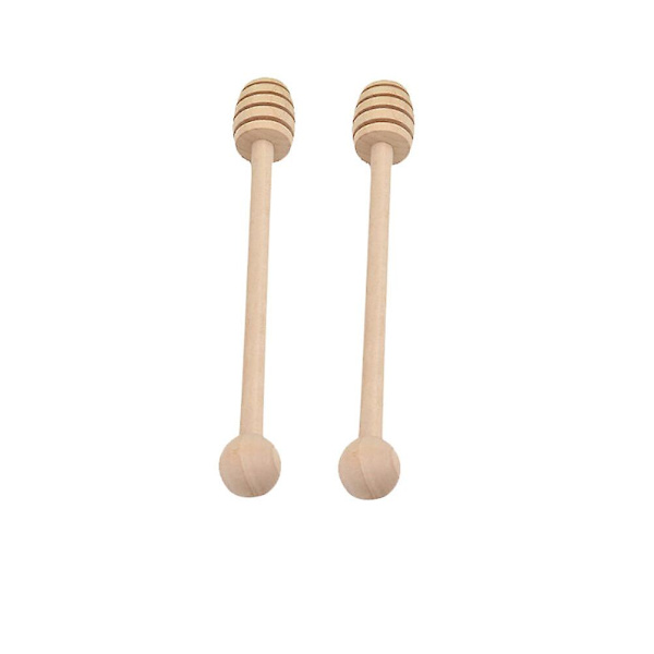 2 stk Glasvarer Mini Honning Dip Sticks Træ Honning Rør Honning Øse Rør Honning2Pcs 2Pcs