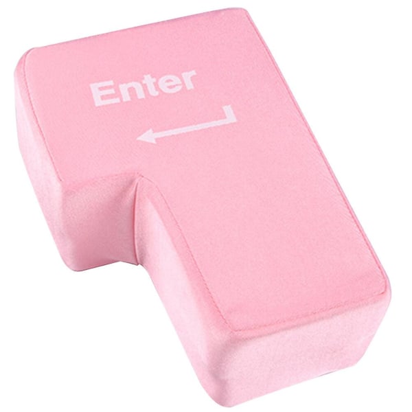 Desktop Nap Pude Gigant Enter-Knap Desktop Pude USB Gigant Enter-Knap Legetøj Pink 20X14X11CM Pink 20X14X11CM